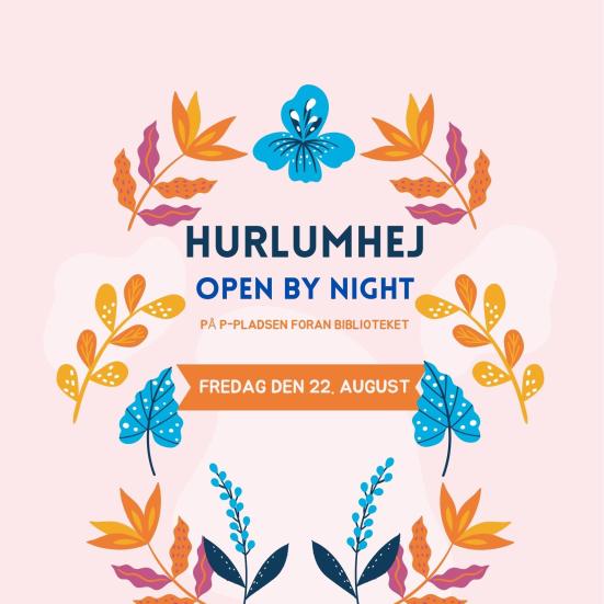 Logo for Hurlumhej på Hedensted Folkebibliotek