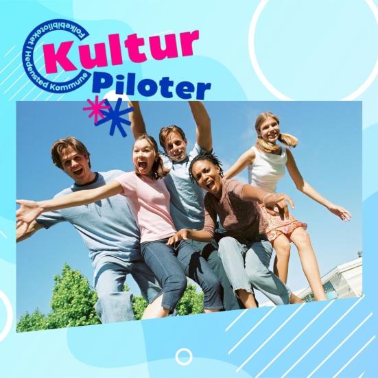 Logo for Kulturpiloter på Folkebiblioteket i Hedensted Kommune