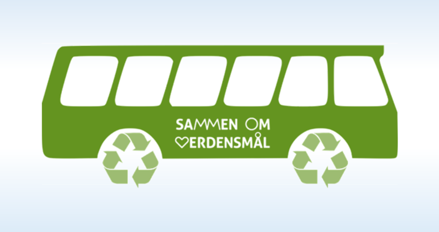 En grøn bus