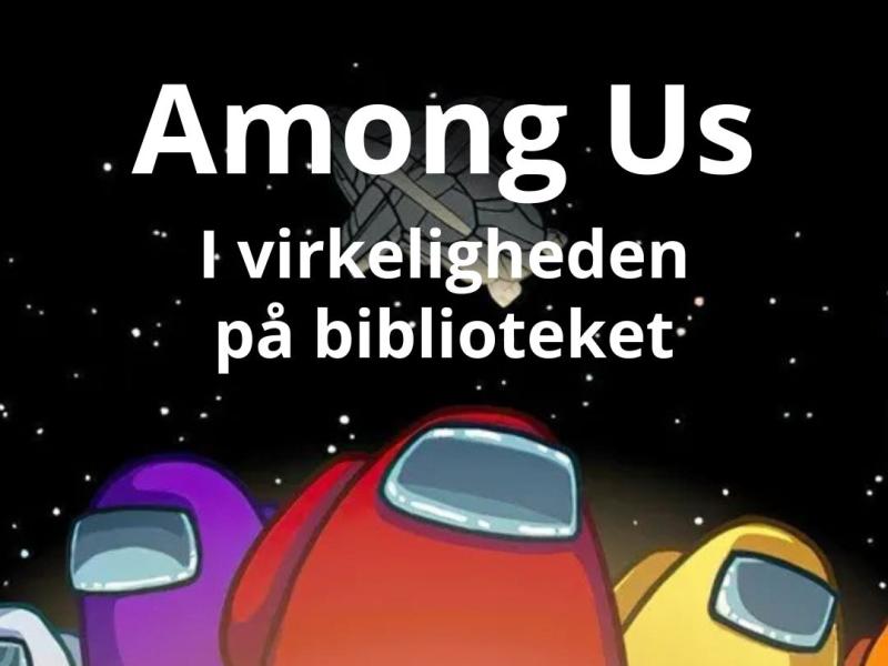 Logo for Among Us  på Hedensted Folkebibliotek
