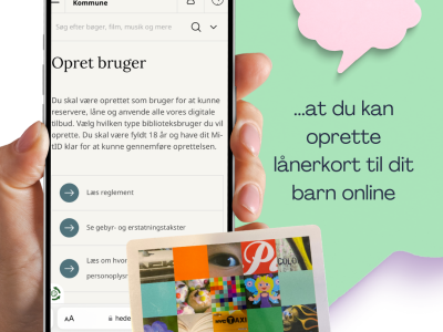 Mobiltelefon og børnelånerkort