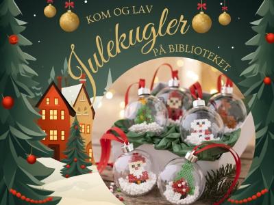 Julekugler i julelandskab