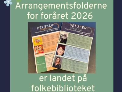 Billede af nye arrangementsfoldere