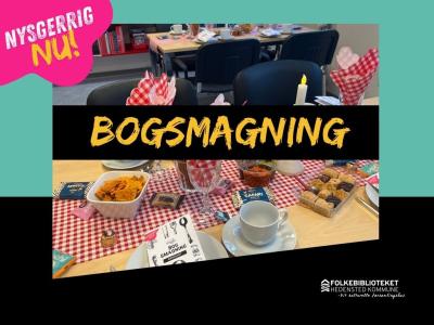 Bøger på et bord med service