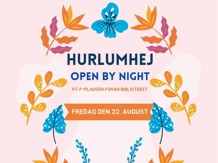 Logo for Hurlumhej på Hedensted Folkebibliotek